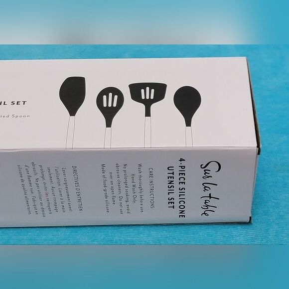 NEW In Box Sur La Table 4 Piece Silicone Utensil Set - Picture 3 of 5